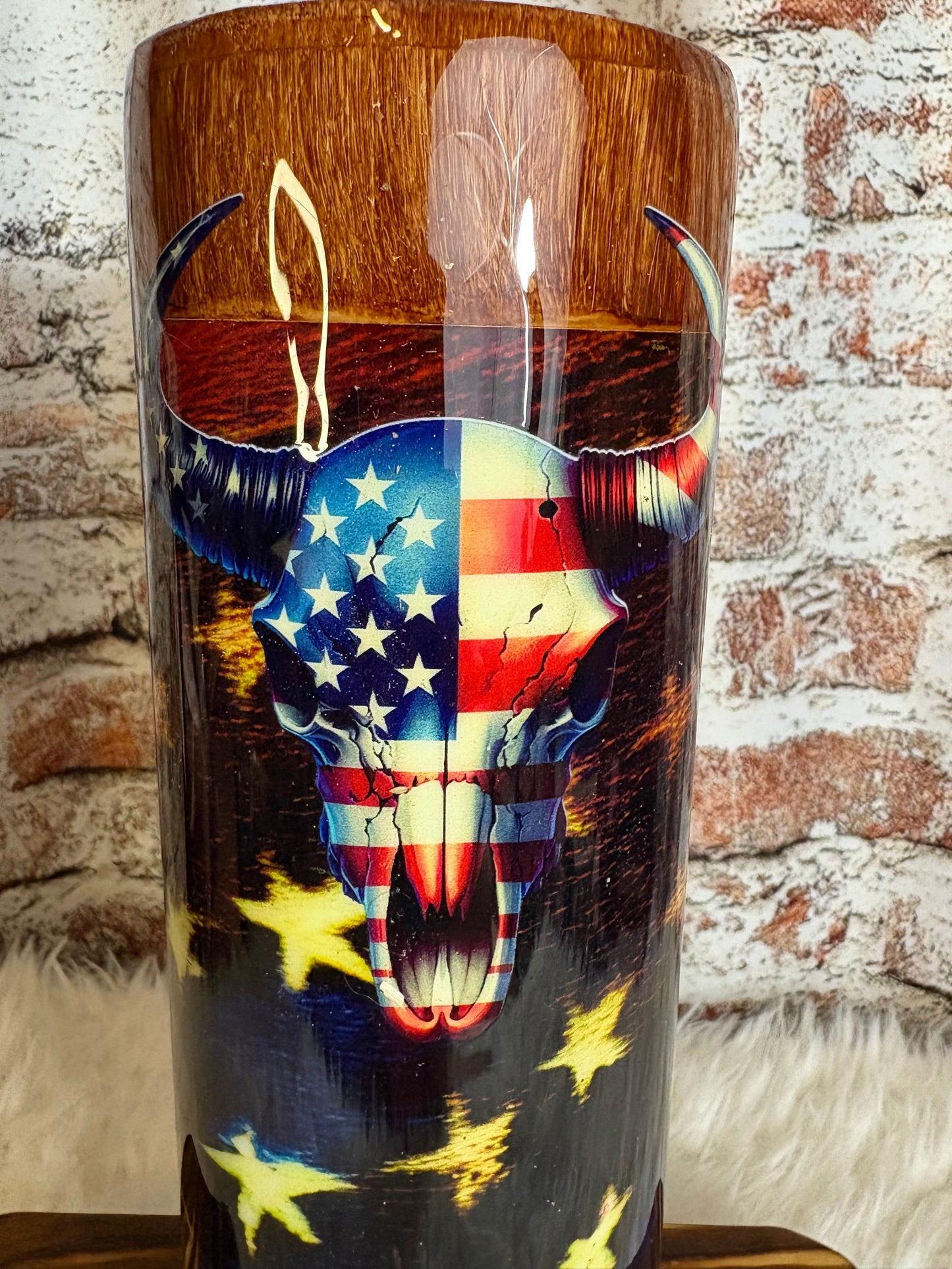 πΊπΈ Rustic Patriot 30oz Tumbler β Stars, Stripes & Southern Grit π€