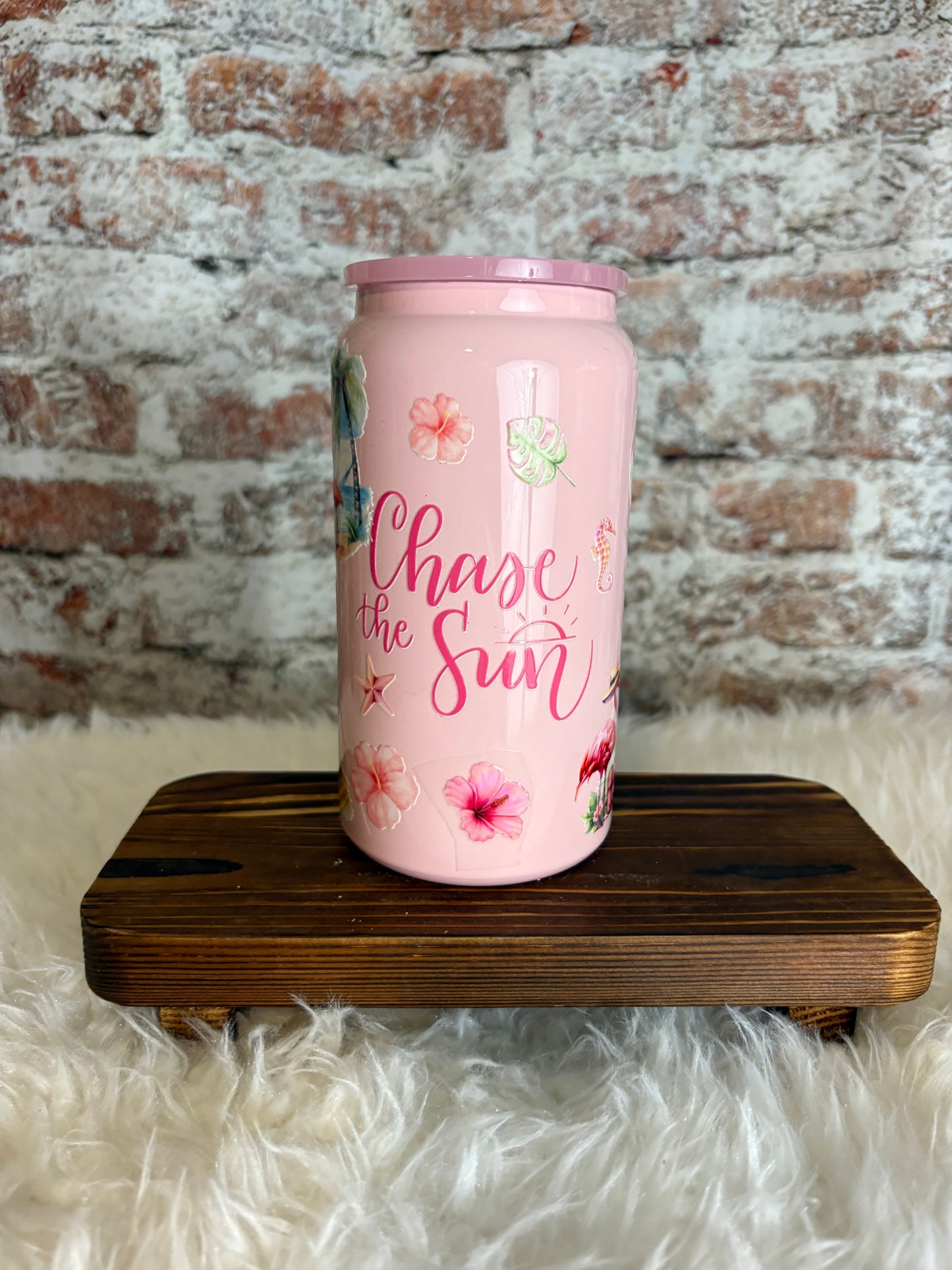Chase the Sun – 16 oz Beach Day Dream Tumbler