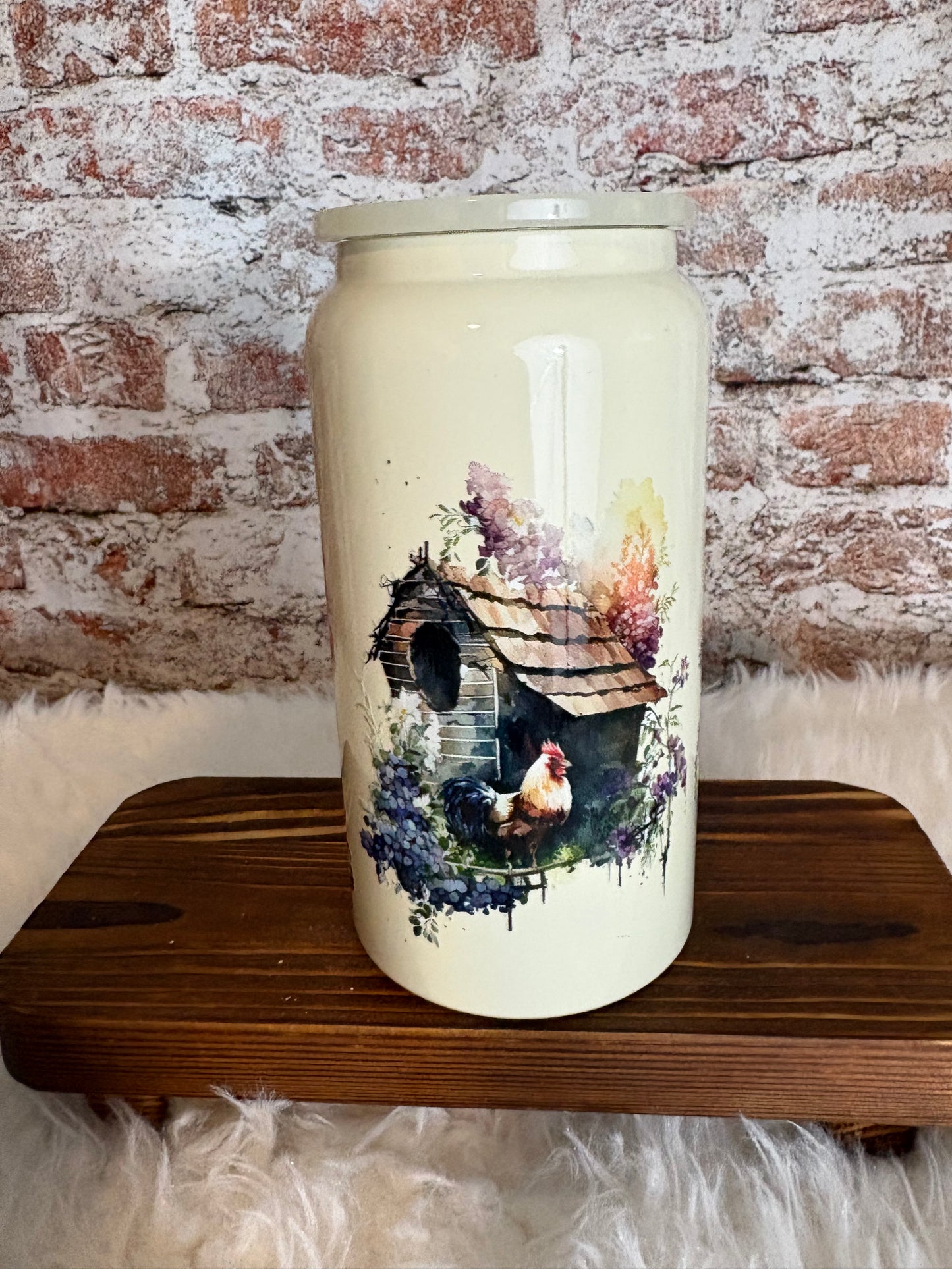 Just a Girl Who Loves Chickens – 16 oz Farmhouse Tumbler