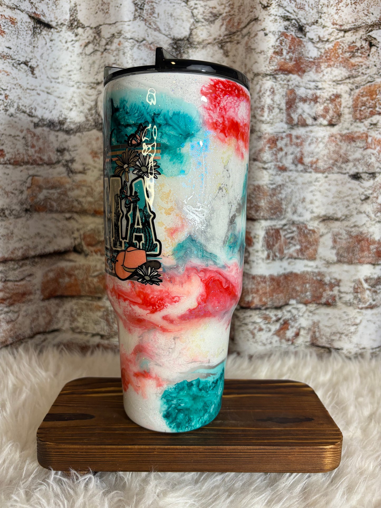 ๐ค ๐ Cowgirl MAMA Tumbler โ 40oz of Wild Style & Mama Pride! ๐ตโจ