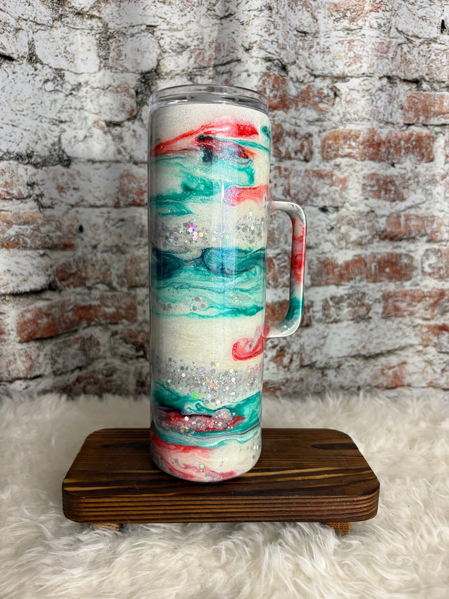 🌴 “Endless Summer Vibes” 30 oz Handled Tumbler ☀️