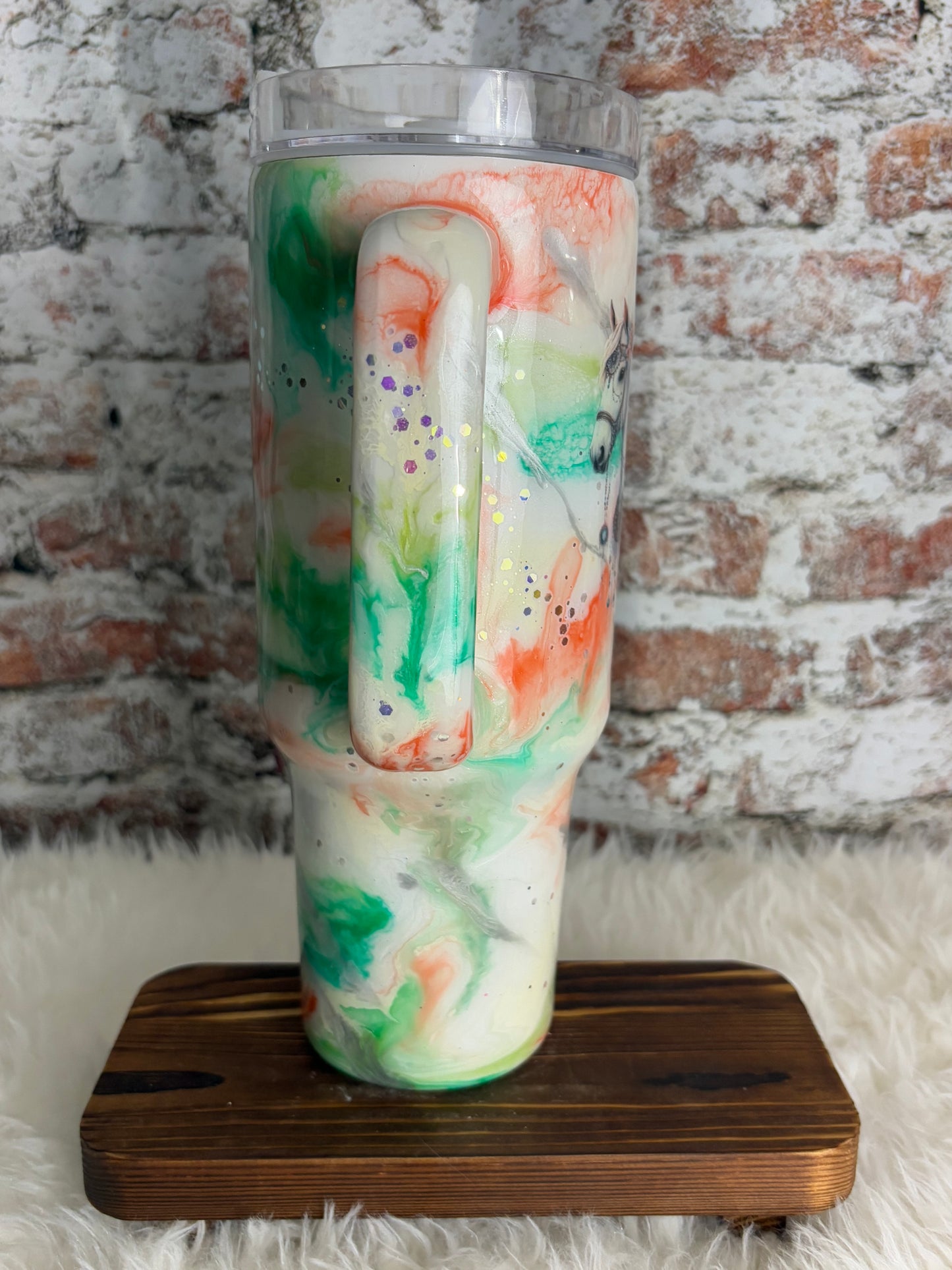 πΏ Spirit of the Wild β 40oz Horse & Dreamcatcher Tumbler π