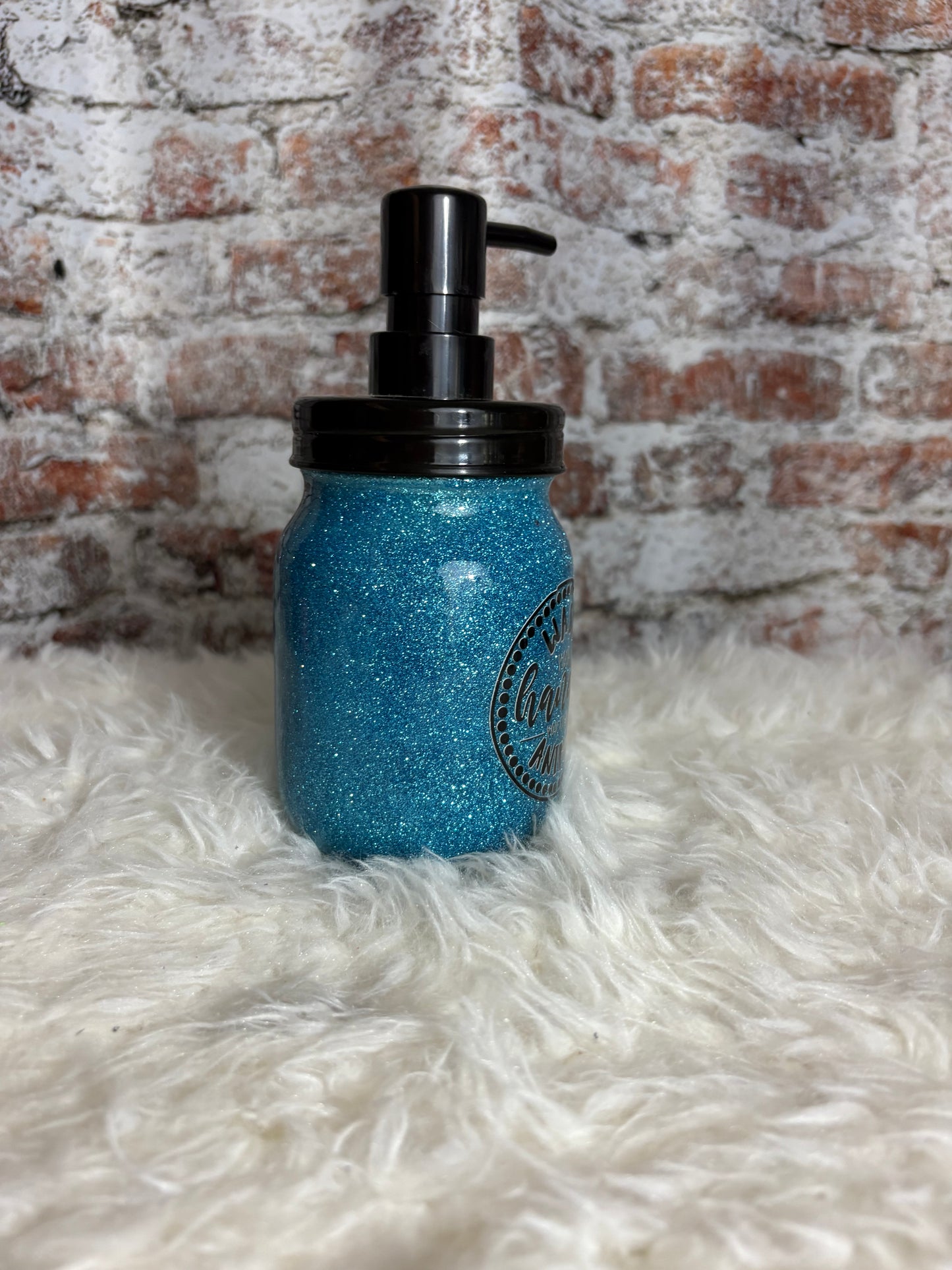 π§Ό Wash Your Hands Ya Filthy Animal β 16oz Glass Soap Dispenser π