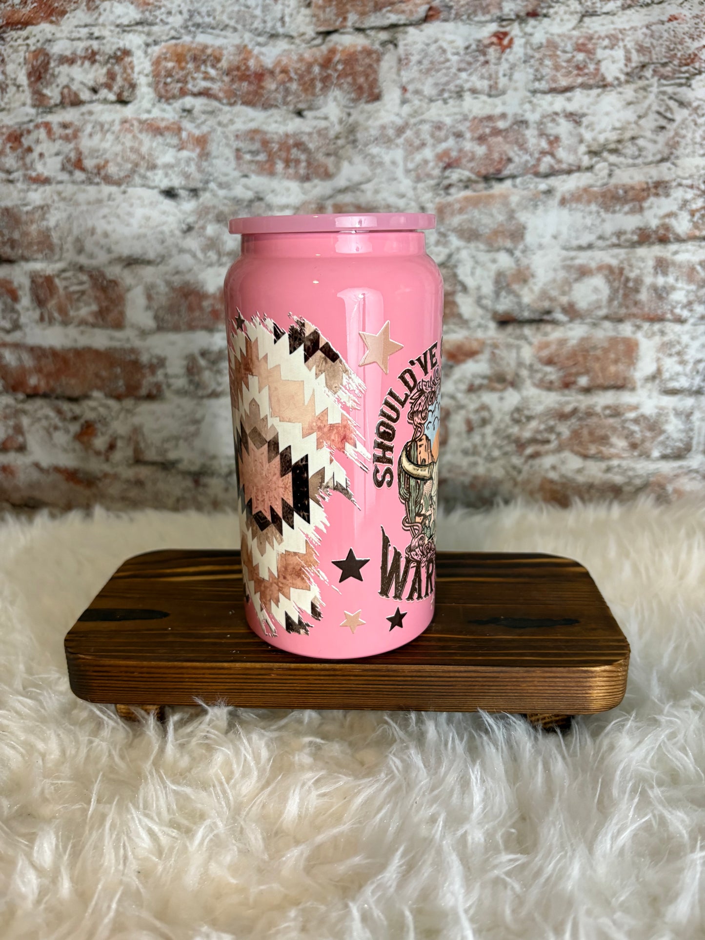Warning: Sass Ahead – 16 oz Western Cowgirl Tumbler