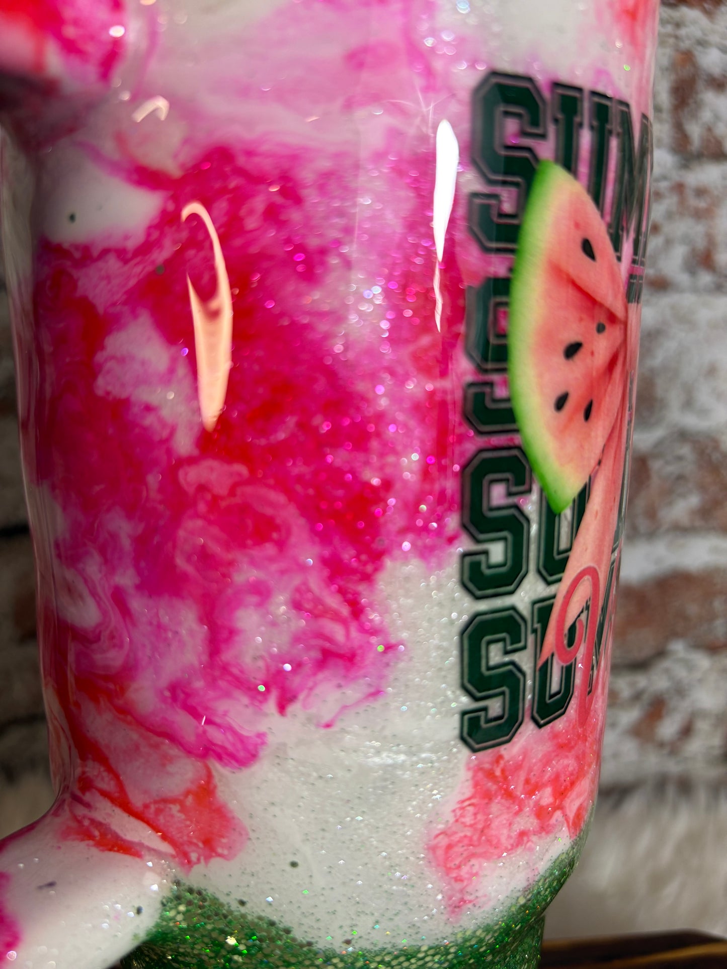 ππ Summer Vibes Watermelon Tumbler β 40oz of Sweet Sunshine! β¨
