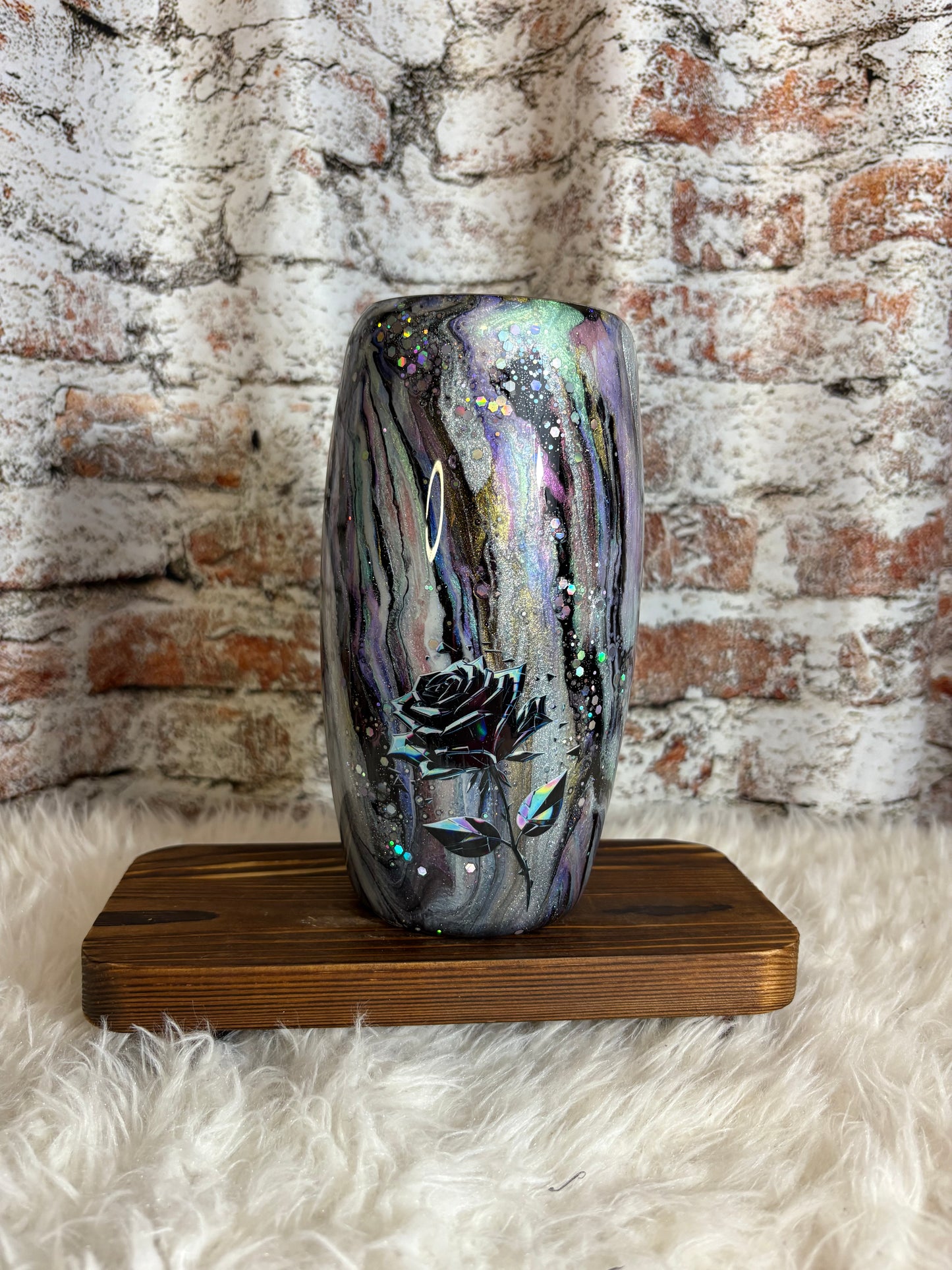 π€π Midnight Bloom Tumbler β 25oz of Gothic Glam πΉβ¨