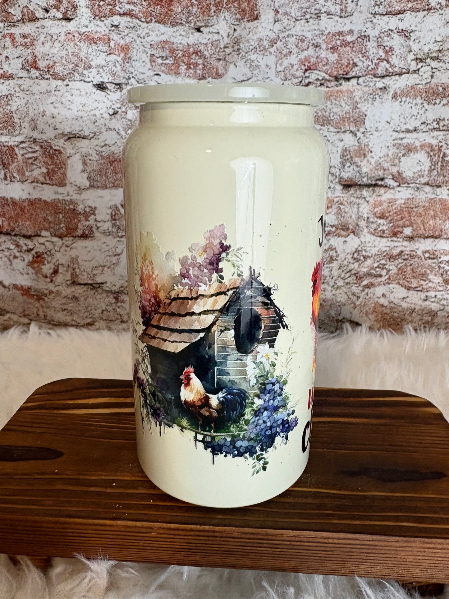 Just a Girl Who Loves Chickens – 16 oz Farmhouse Tumbler