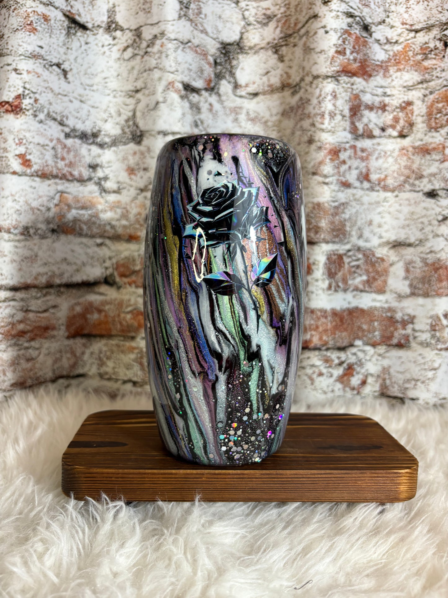 π€π Midnight Bloom Tumbler β 25oz of Gothic Glam πΉβ¨