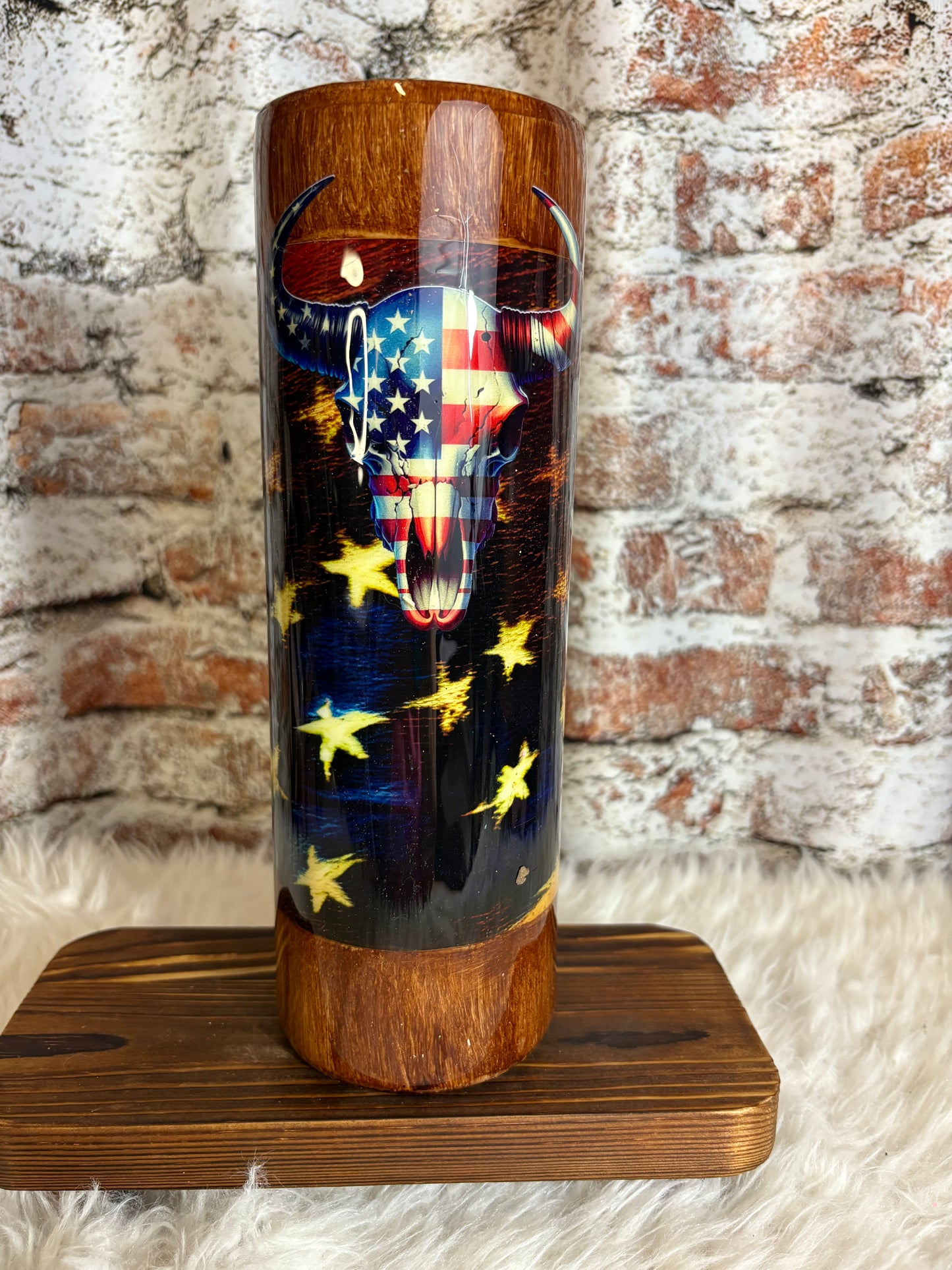 πΊπΈ Rustic Patriot 30oz Tumbler β Stars, Stripes & Southern Grit π€