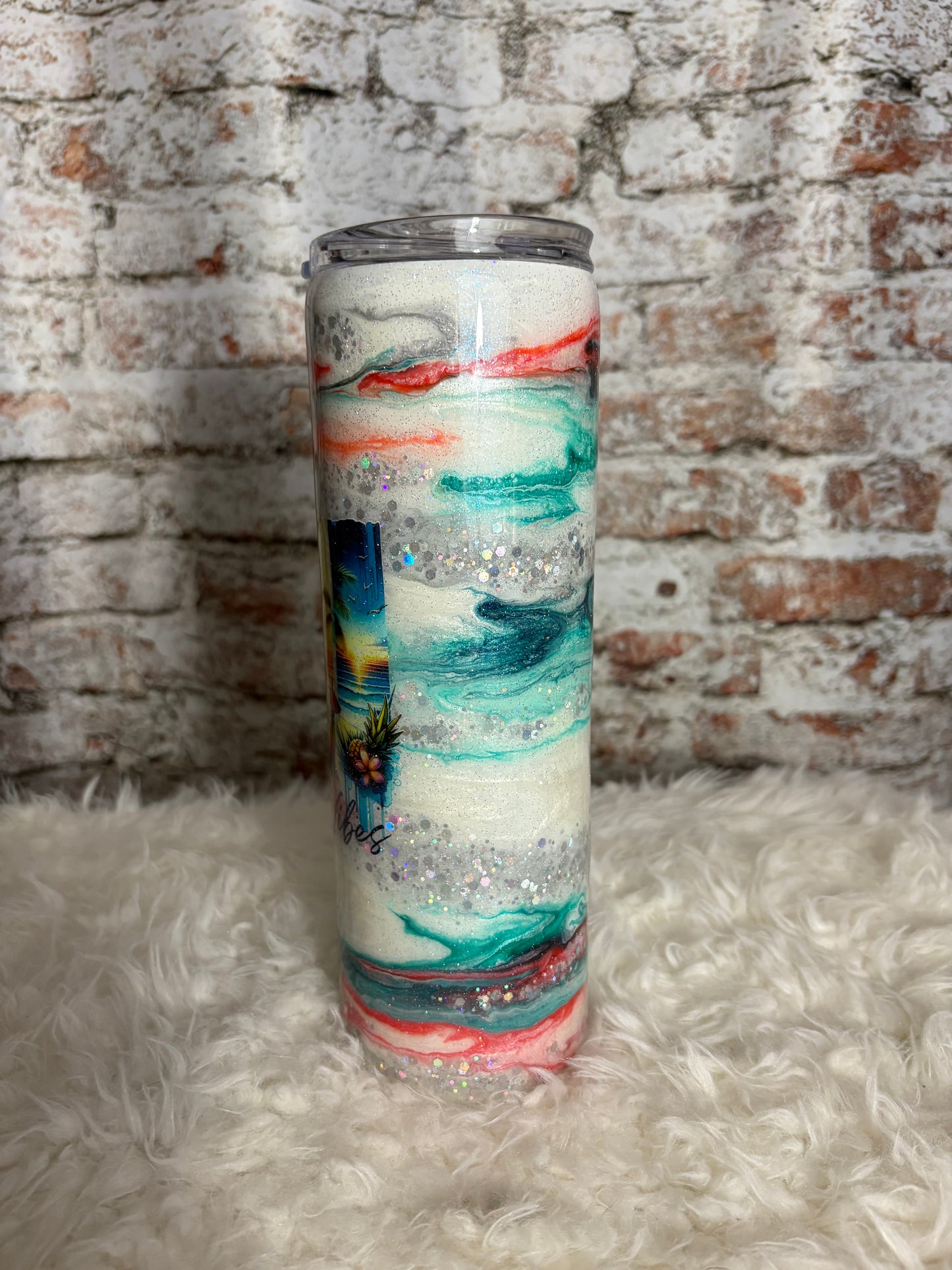 🌴 “Endless Summer Vibes” 30 oz Handled Tumbler ☀️