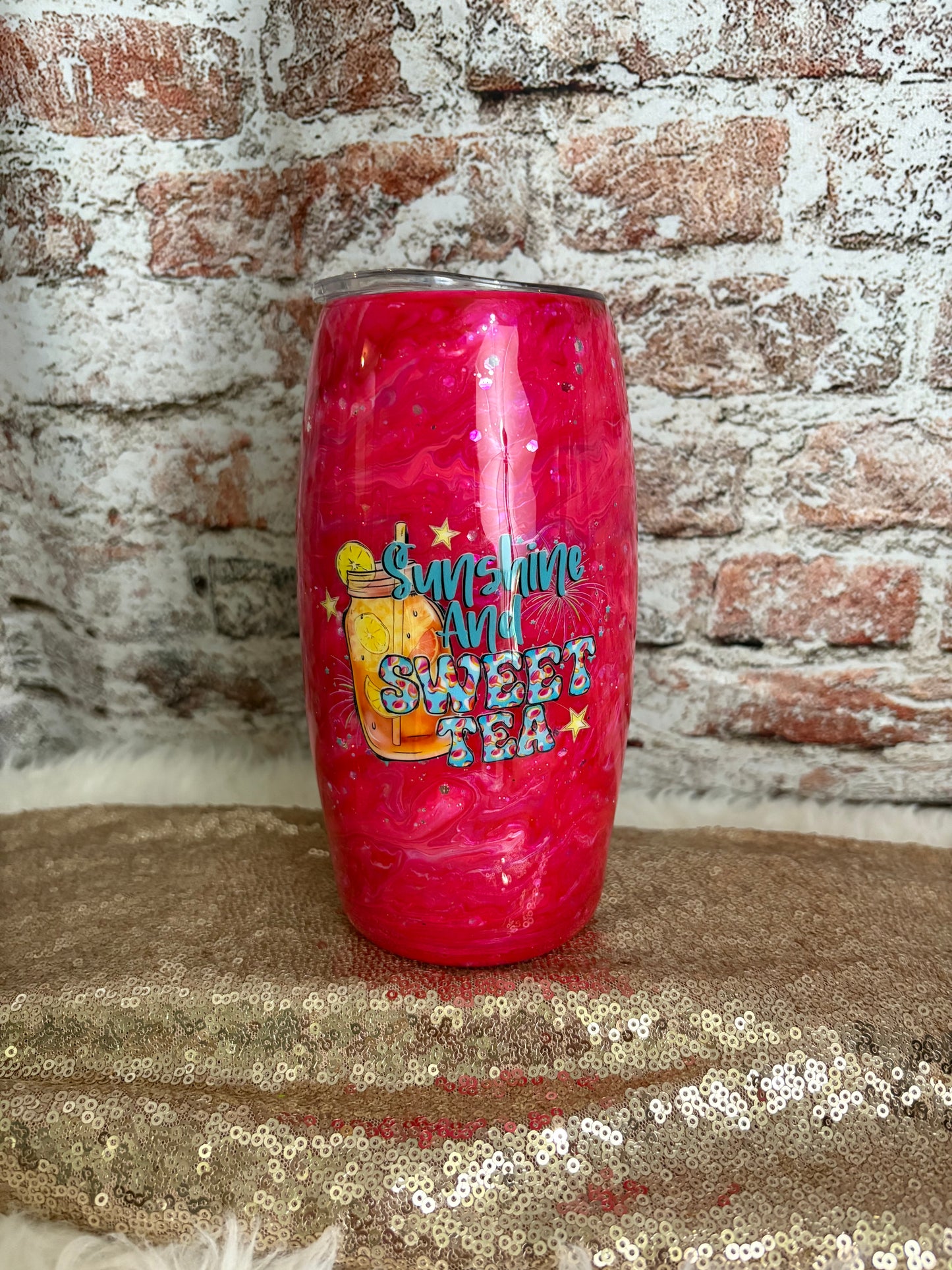 ๐น Sunshine & Sweet Tea 25 oz Barrel Tumbler ๐
