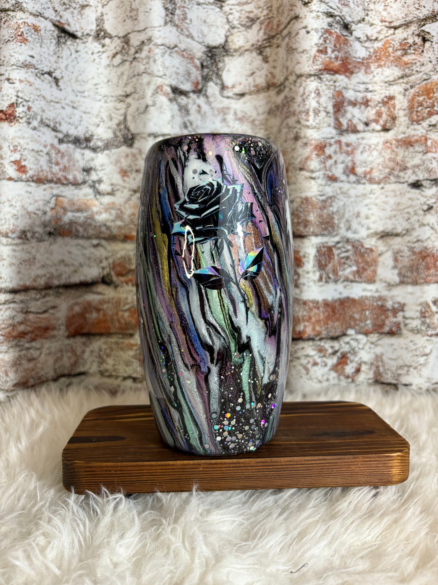 π€π Midnight Bloom Tumbler β 25oz of Gothic Glam πΉβ¨
