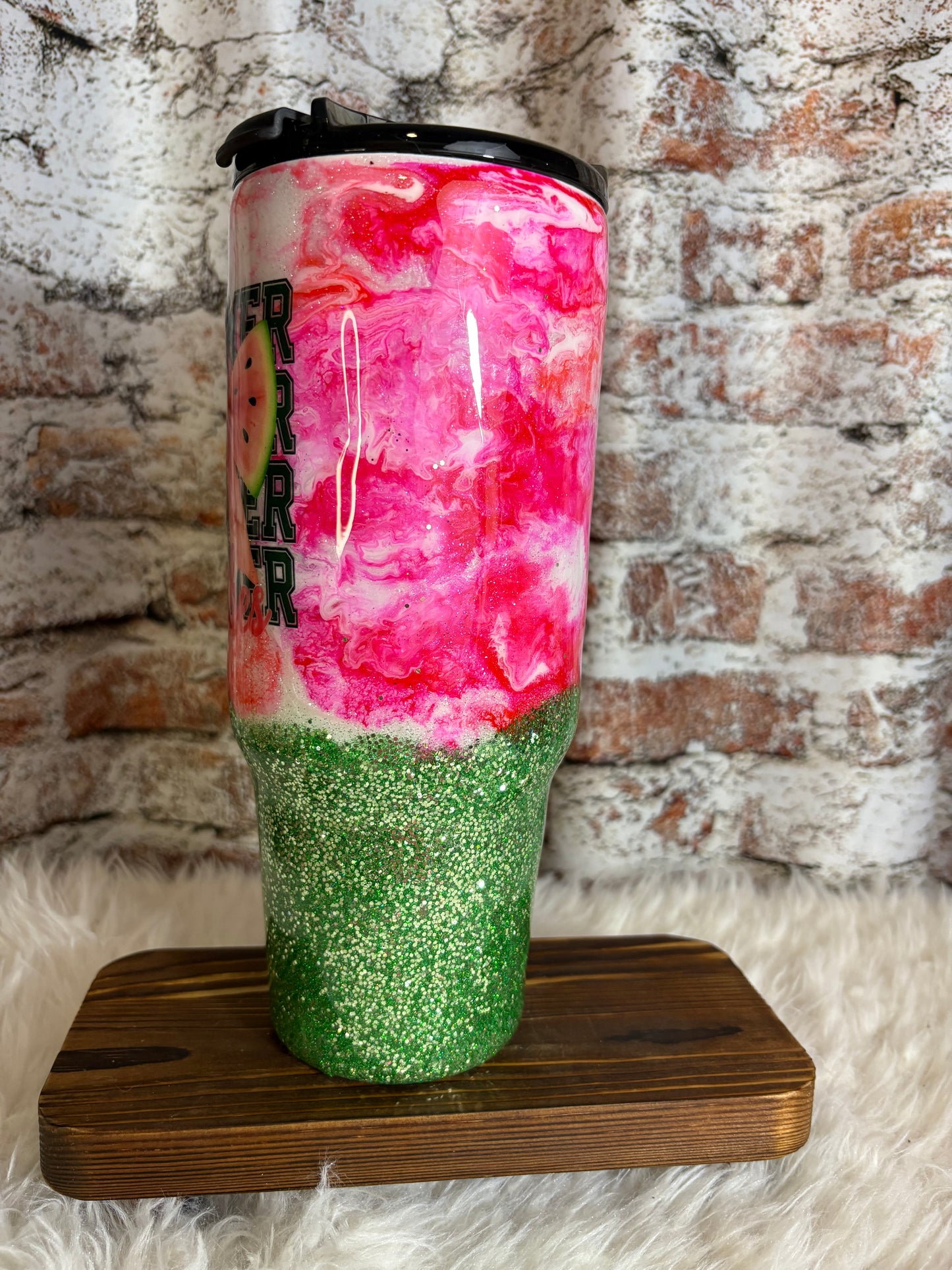ππ Summer Vibes Watermelon Tumbler β 40oz of Sweet Sunshine! β¨