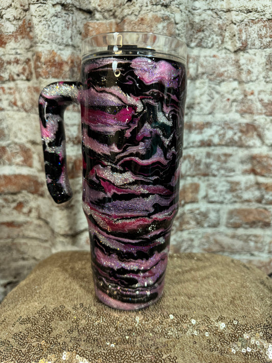 Pink and black tiger