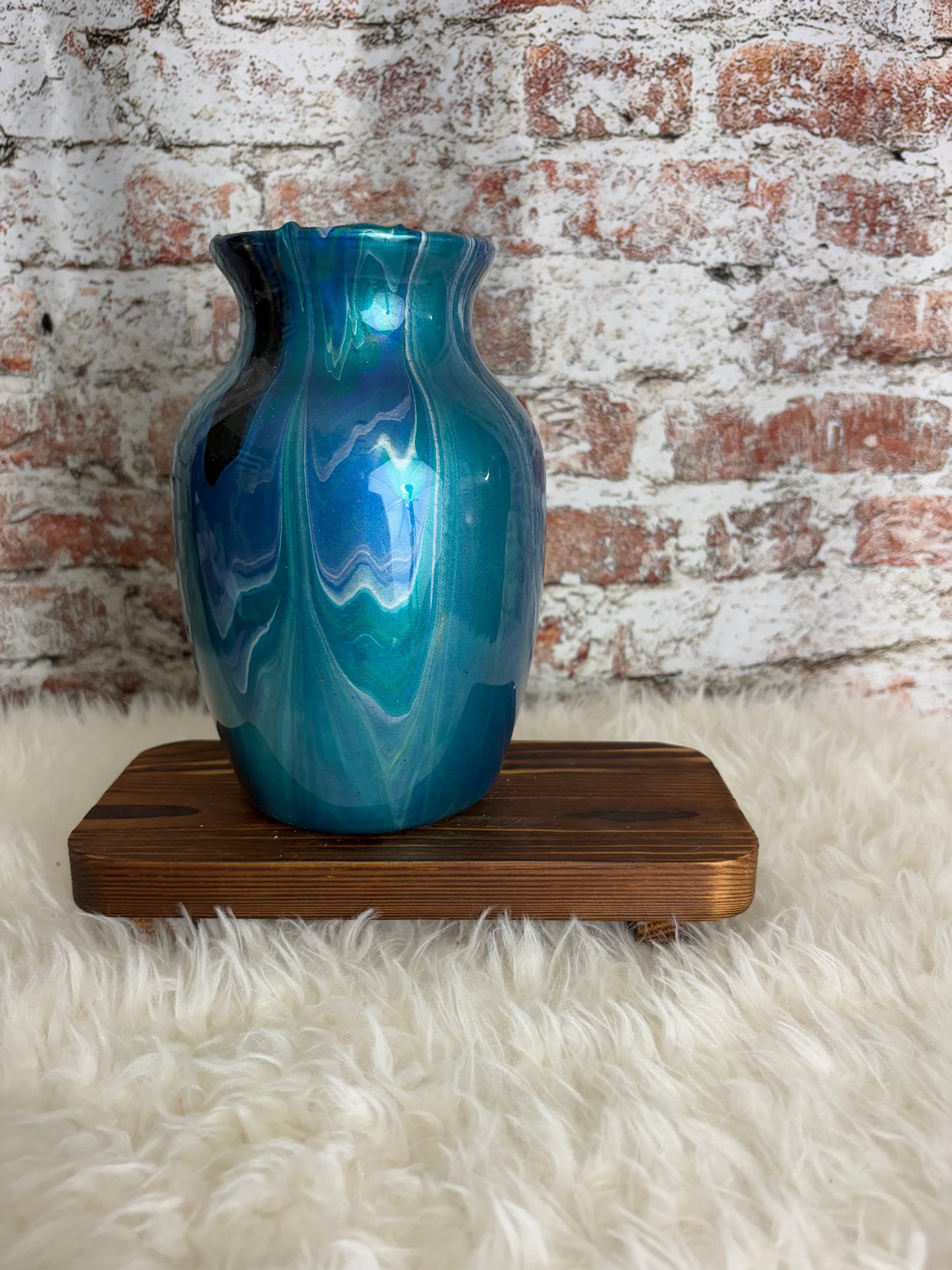 “Lagoon Drift” Handmade Vase