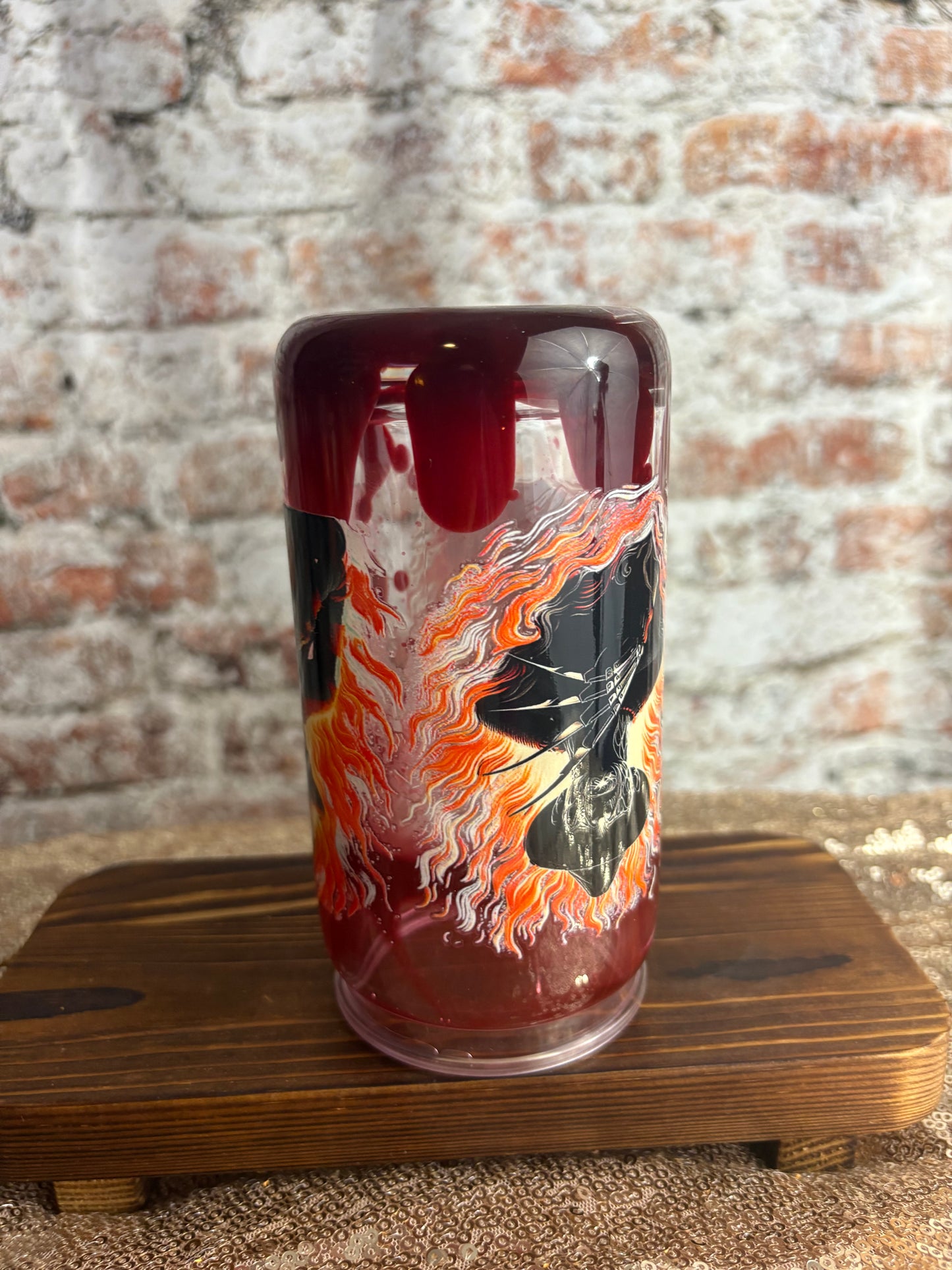 “Sip If You Dare – Freddy’s Blood Drip Tumbler”