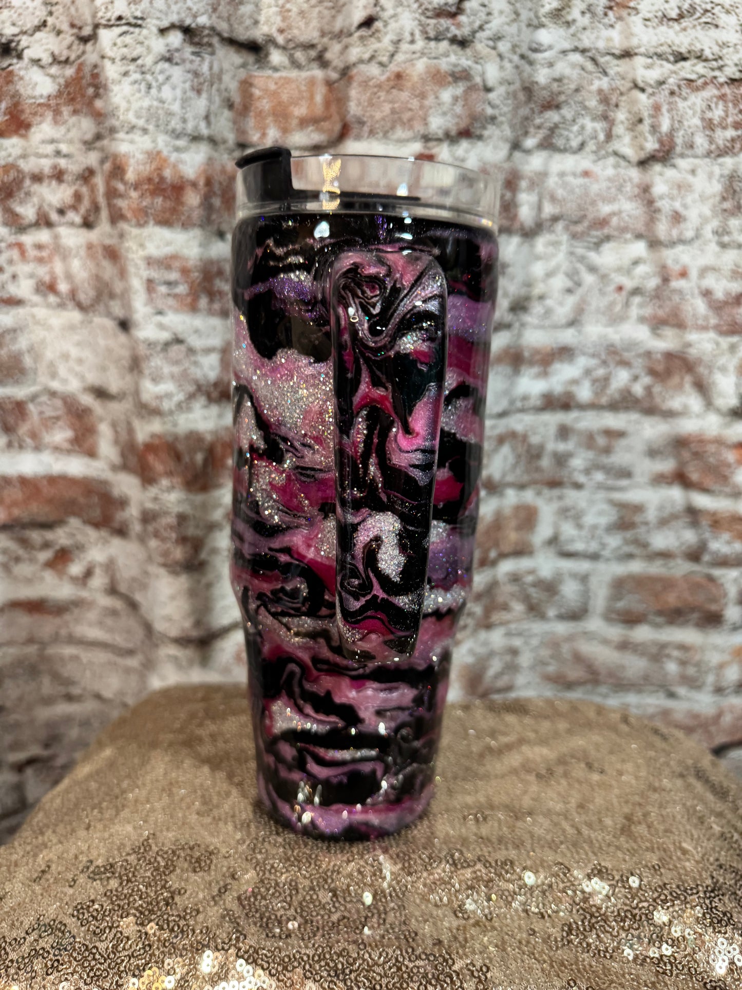 Pink and black tiger
