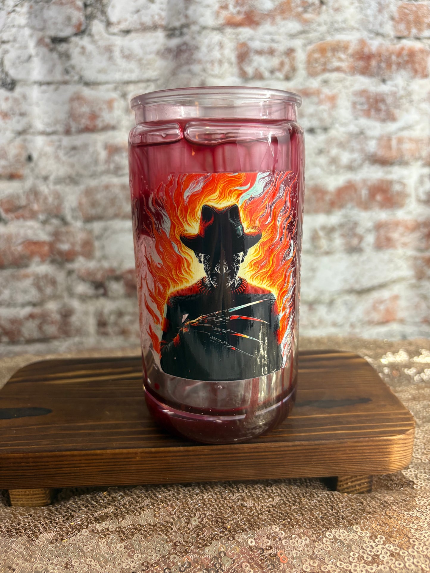 “Sip If You Dare – Freddy’s Blood Drip Tumbler”