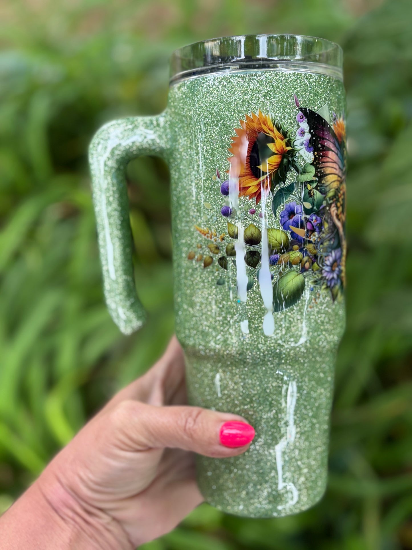 🌿✨ Unlock the Magic with the 30oz Sage Green Fairy Tumbler! ✨🌿