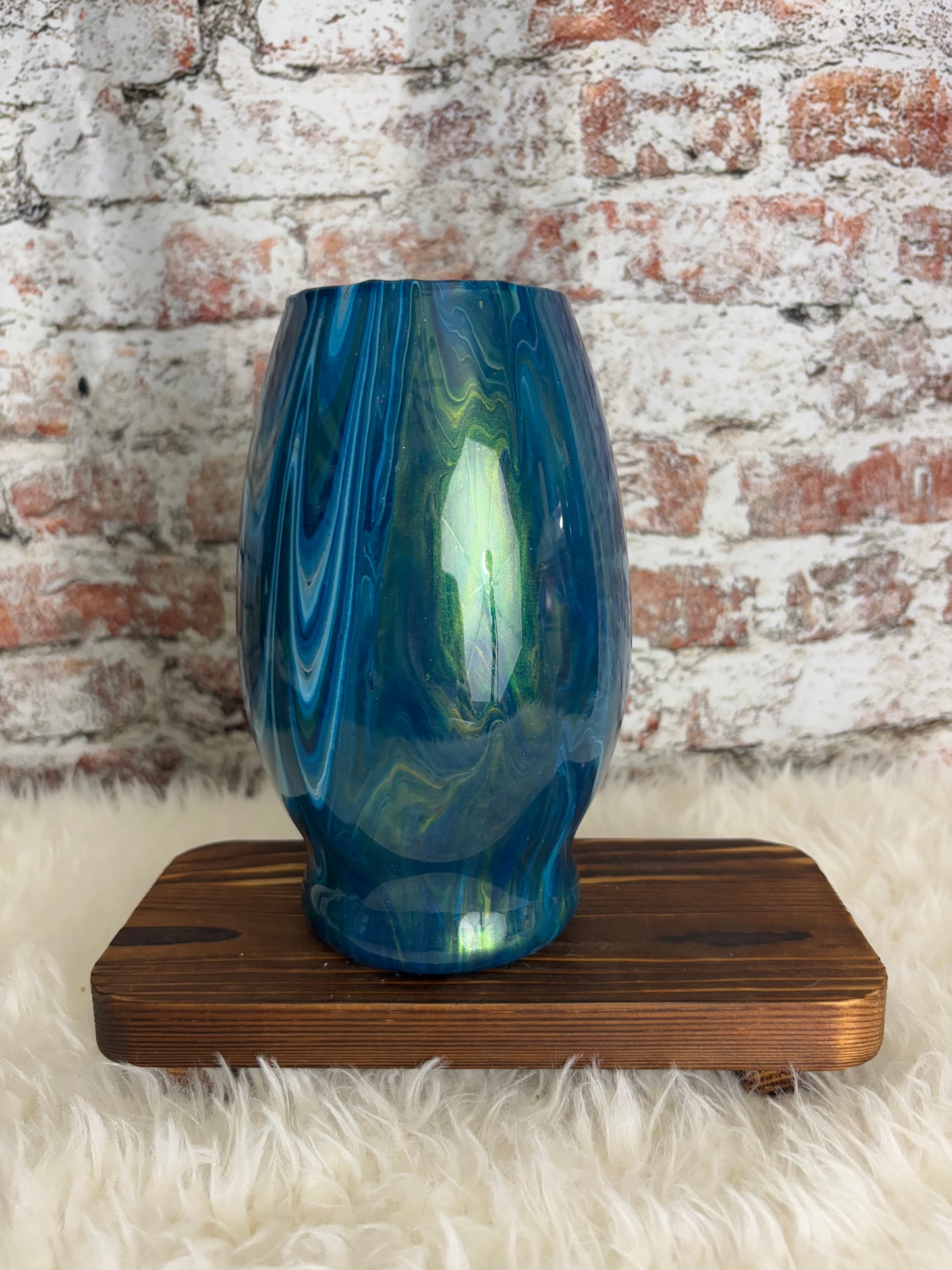 “Midnight Tide” Artisan Vase