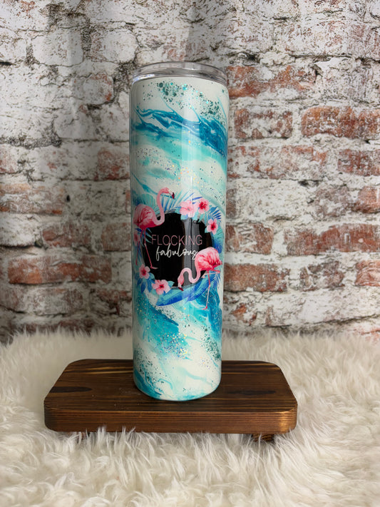 🌴 Flocking Fabulous 35oz Tumbler 🌺
