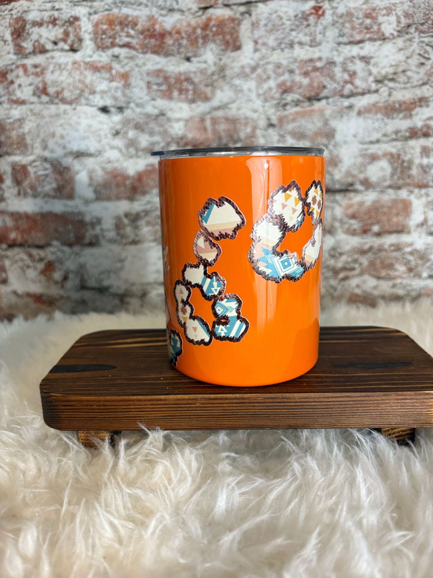 Floral Dragonfly & Leopard 10 oz Tumbler