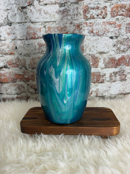“Lagoon Drift” Handmade Vase