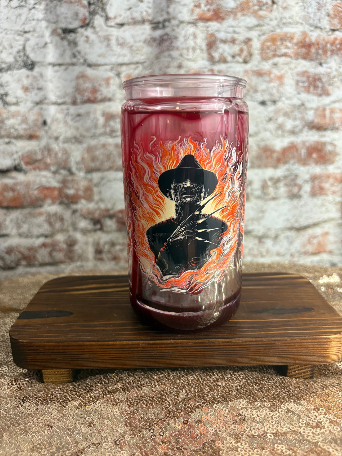 “Sip If You Dare – Freddy’s Blood Drip Tumbler”