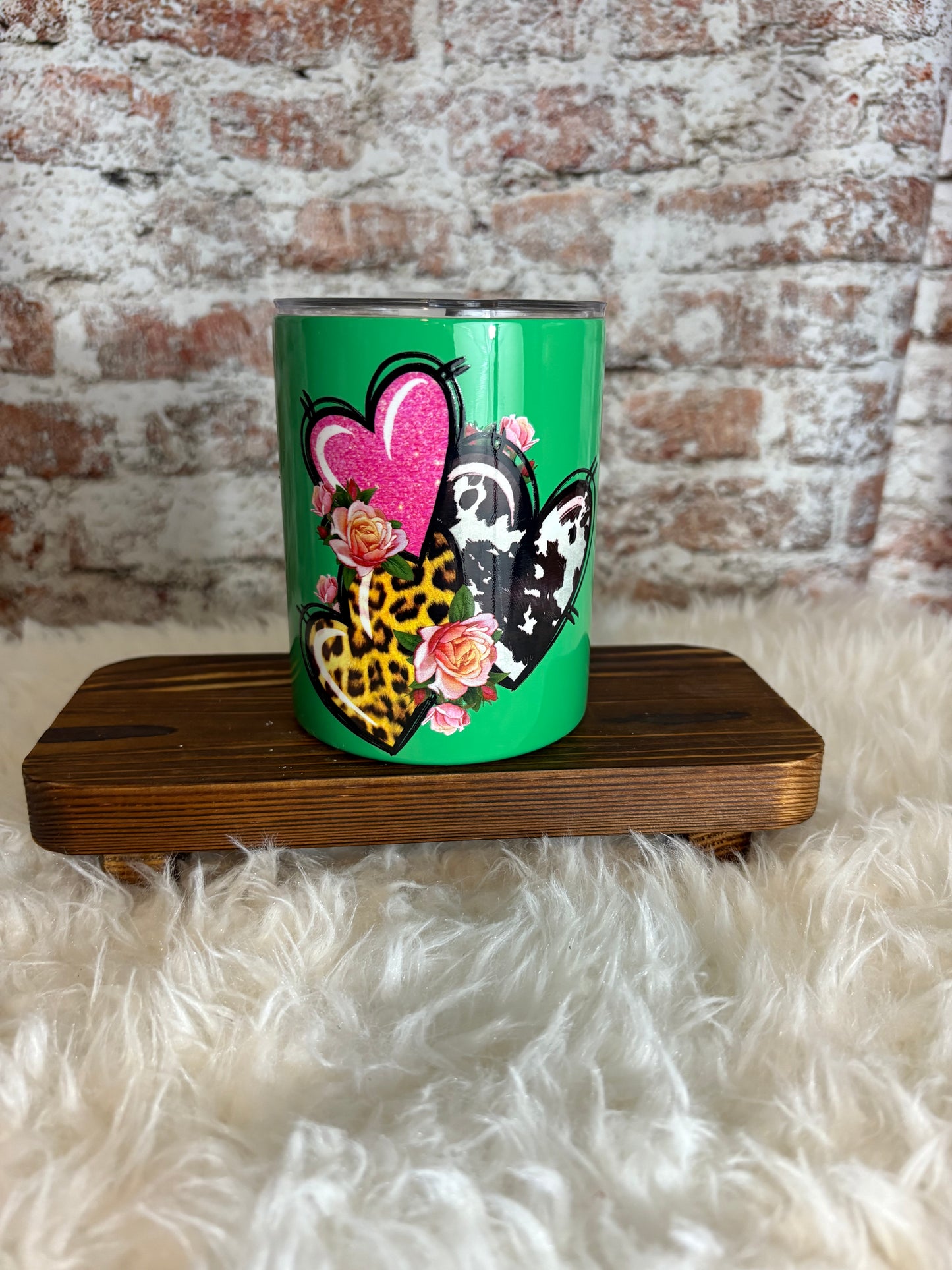 Heart & Wild Print 10 oz Tumbler