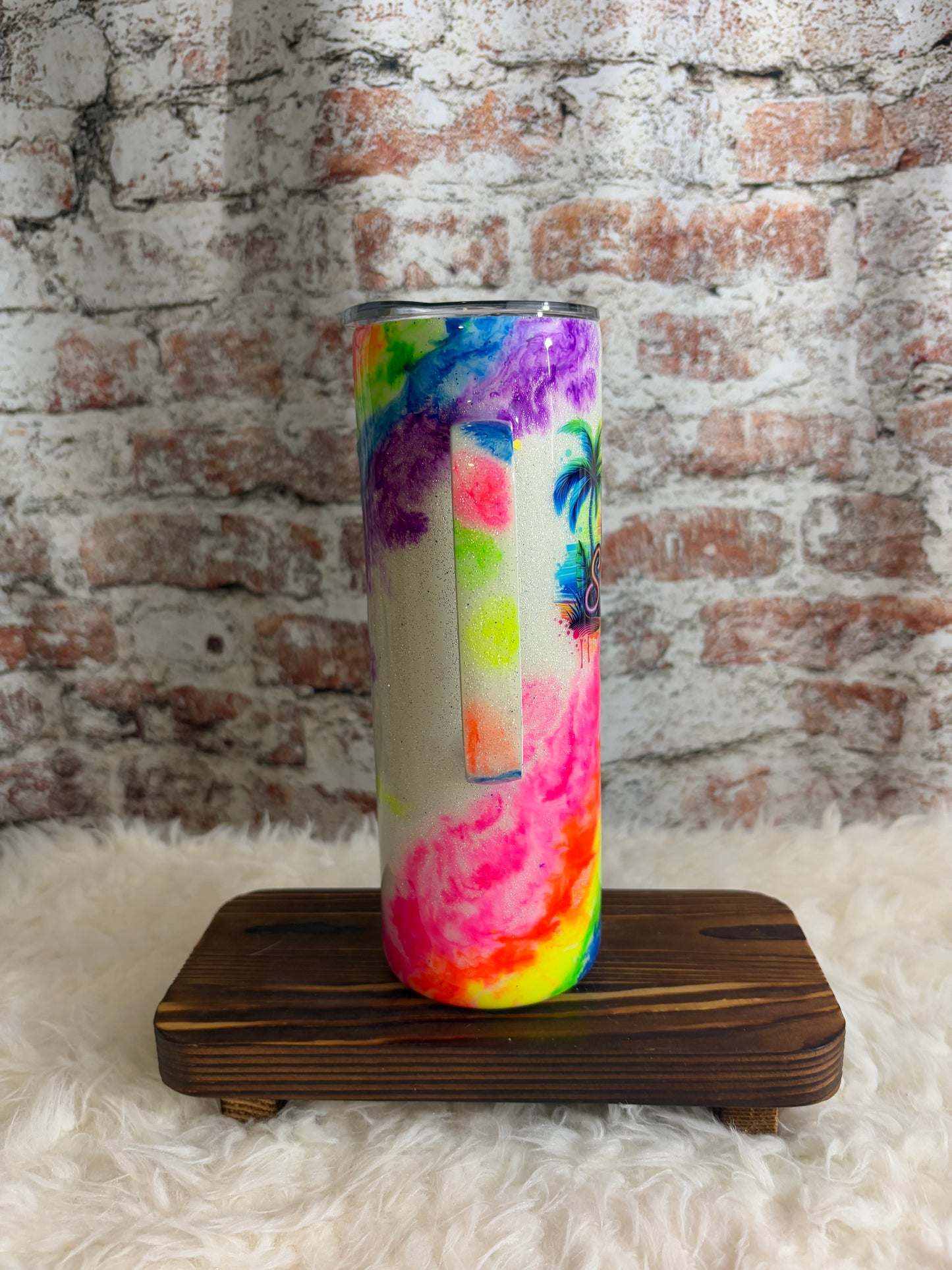☀️ Hello Summer Rainbow Vibes Tumbler ☀️