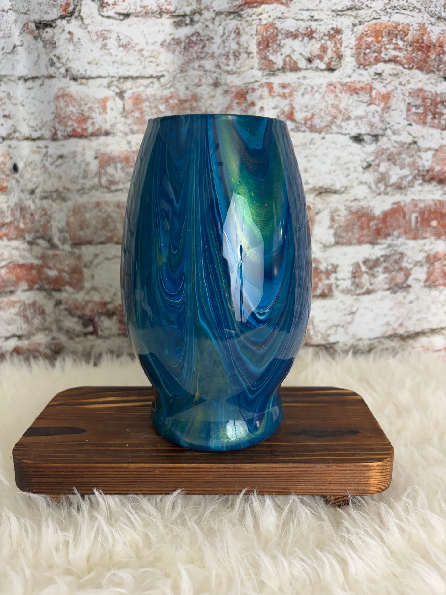 “Midnight Tide” Artisan Vase