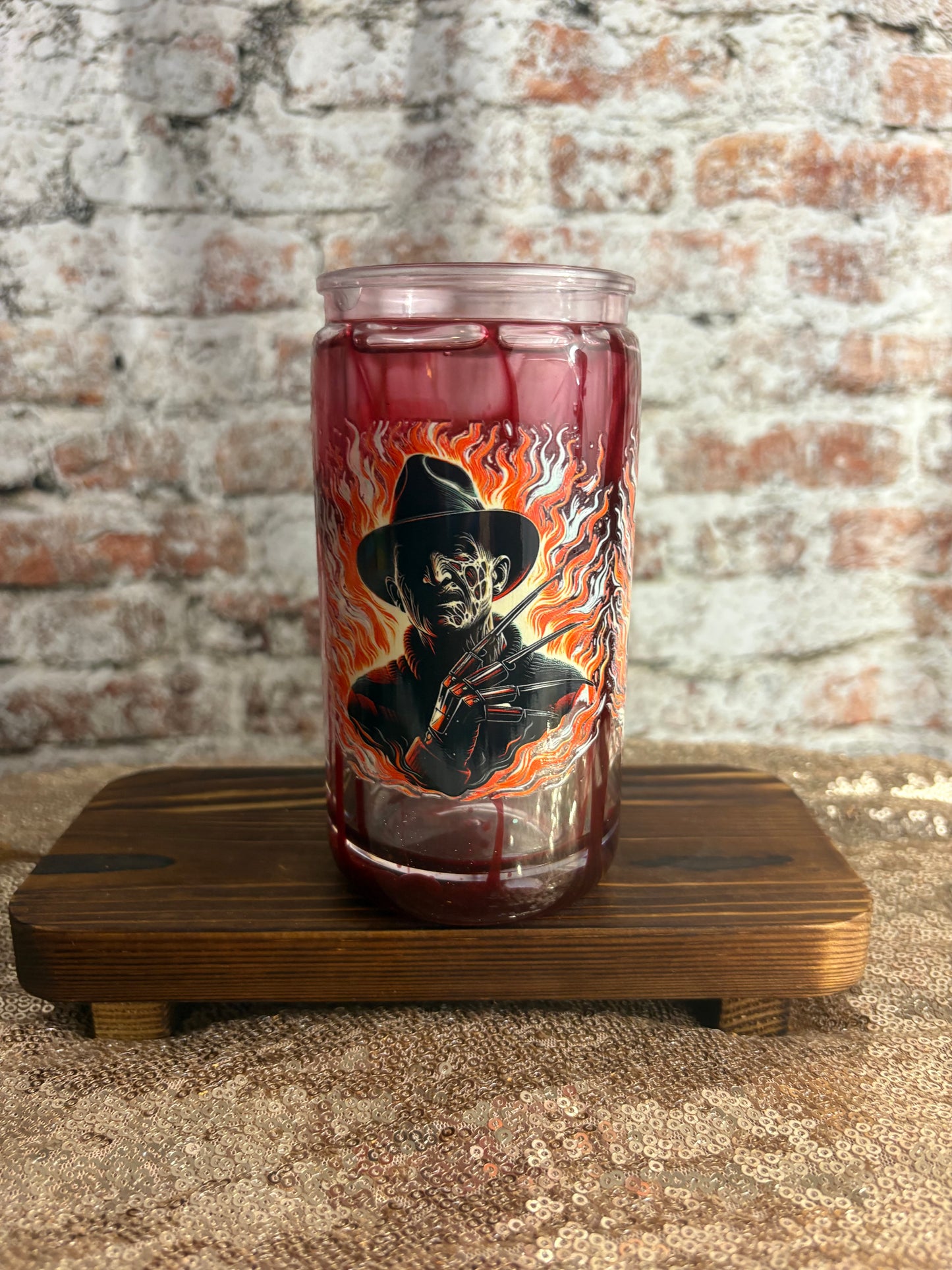 “Sip If You Dare – Freddy’s Blood Drip Tumbler”