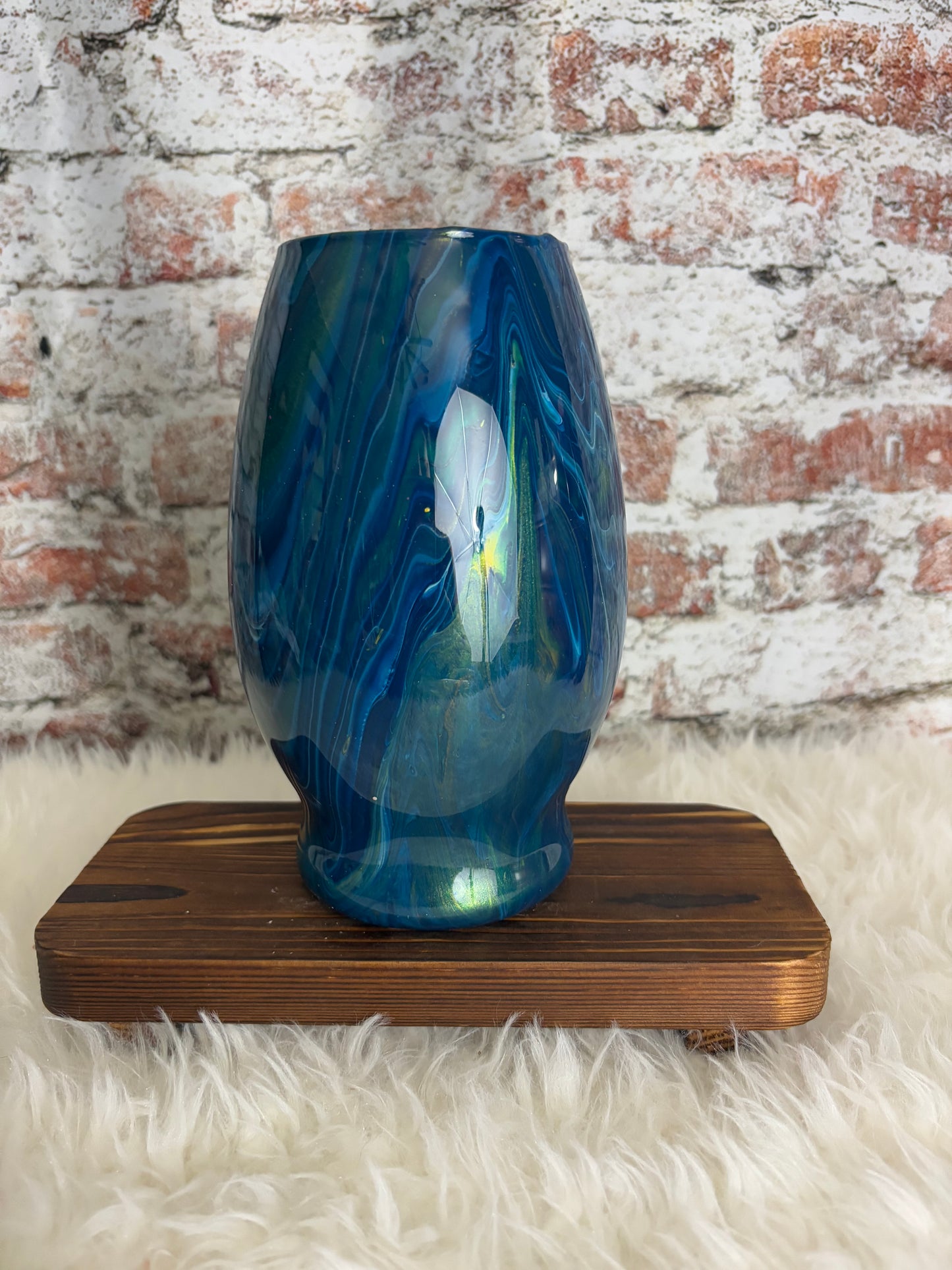 “Midnight Tide” Artisan Vase