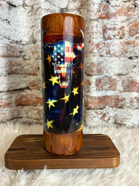 🇺🇸 Rustic Patriot 30oz Tumbler – Stars, Stripes & Southern Grit 🤠