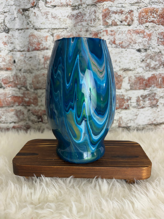 “Midnight Tide” Artisan Vase