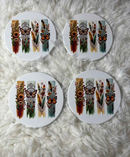 Dreamy Butterflies coaster set